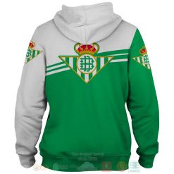 Alternative view of Real Betis Green White Zip Up Hoodie