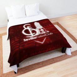 Sevilla FC Red Brown Fleece Blanket