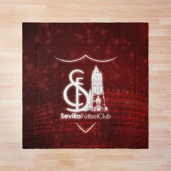Alternative view of Sevilla FC Red Brown Fleece Blanket