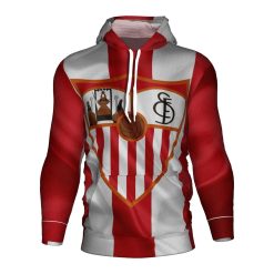 Sevilla FC White Red Pullover Hoodie V1