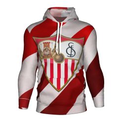 Sevilla FC White Red Pullover Hoodie V3