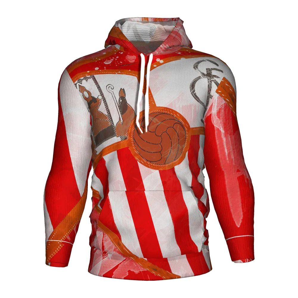 Sevilla FC White Red Pullover Hoodie V4
