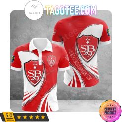 Stade Brestois 29 White Red Polo Shirt