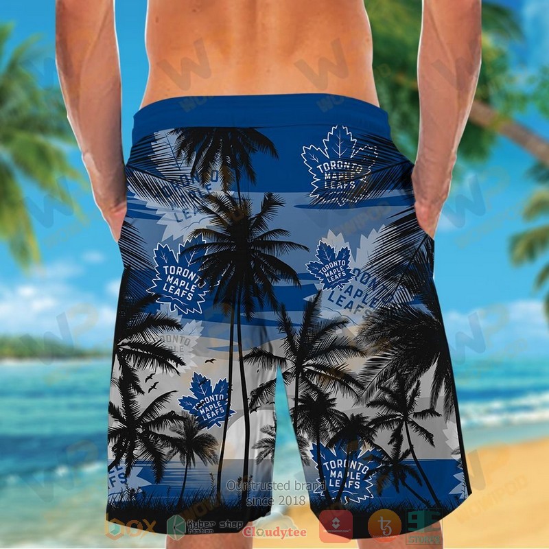 NHL Toronto Maple Leafs Coconut Tree Men Beach Shorts NHL Toronto Maple Leafs Coconut Tree Men Beach Shorts