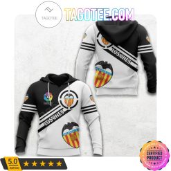 Valencia CF White Black Pullover Hoodie V1