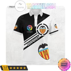 Valencia CF White Black Polo Shirt