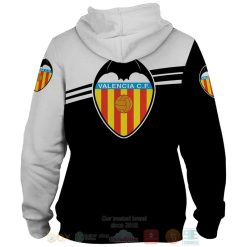 Alternative view of Valencia CF White Black Pullover Hoodie V2