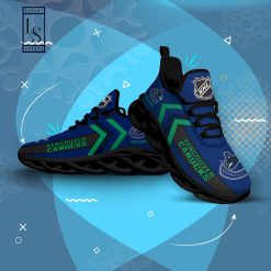 Alternative view of NHL Vancouver Canucks Custom Name Blue Green Max Soul Shoes