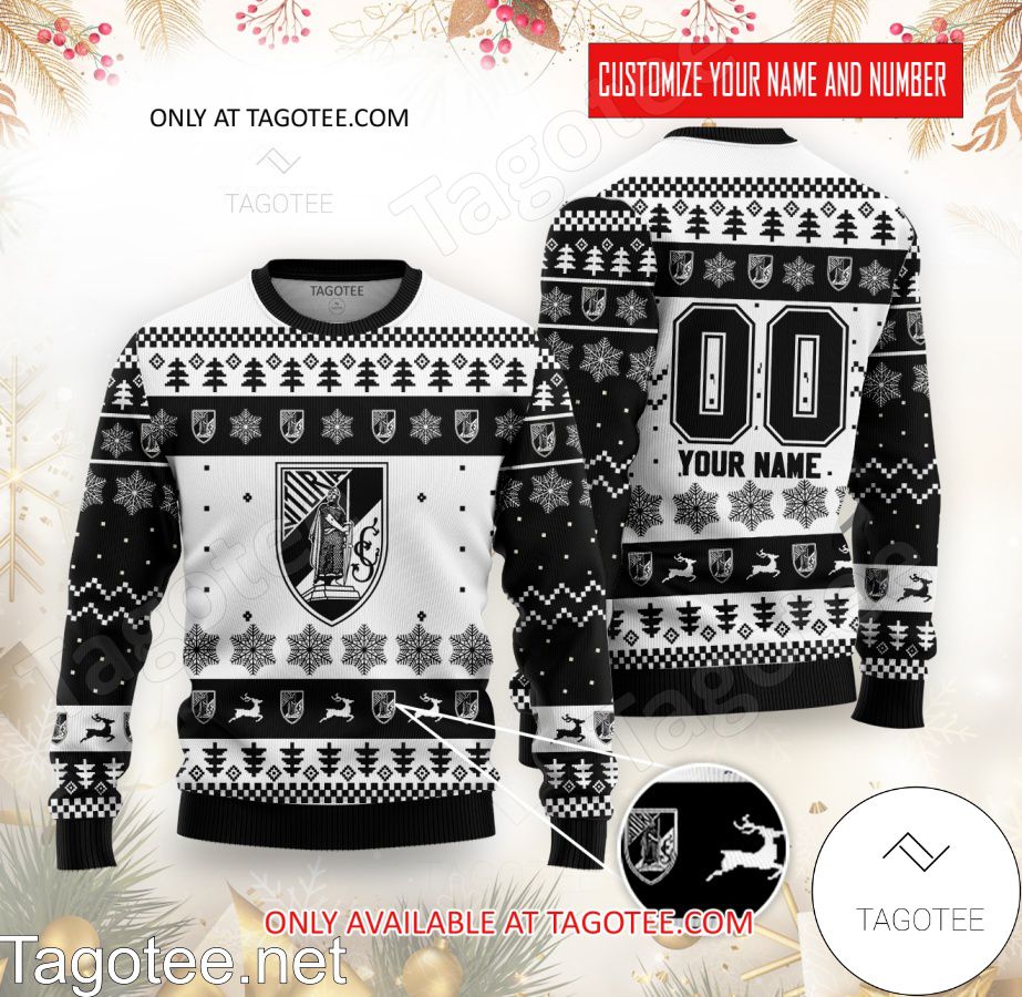 Vitória SC Custom Name Number Ugly Christmas Sweater