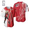 NHL Carolina Hurricanes Red White Zombie Player Baseball Jersey