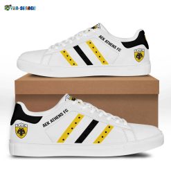Rio Ave FC White Yellow Black Stripes Stan Smith Shoes