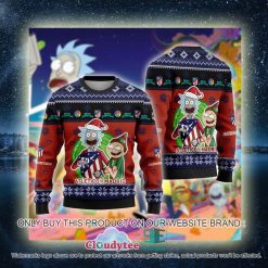 Alternative view of Atletico Madrid Rick and Morty Ugly Christmas Sweater