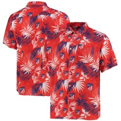Atletico Madrid Red Hawaiian Shirt