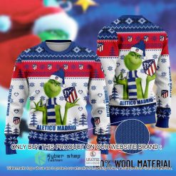 Alternative view of Atletico Madrid The Grinch Ugly Christmas Sweater