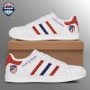 Atletico Madrid Red Navy Stripes Stan Smith Shoes