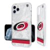 NHL Carolina Hurricanes Stripe Clear Ice Phone Case