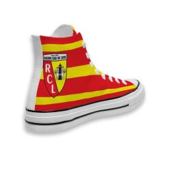 Alternative view of RC Lens Red Yellow High Top Shoes