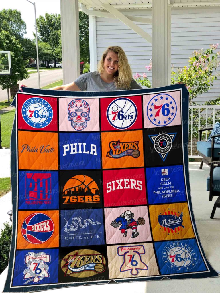 NBA Philadelphia 76ers Keep Calm And Love Quilt Blanket