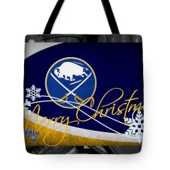 NHL Buffalo Sabres Merry Christmas Tote Bag