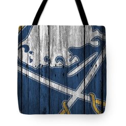 NHL Buffalo Sabres Wood Fence Tote Bag