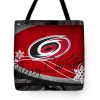 NHL Carolina Hurricanes Merry Christmas Tote Bag