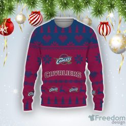 NBA Cleveland Cavaliers WIne Navy Blue Sweater V3