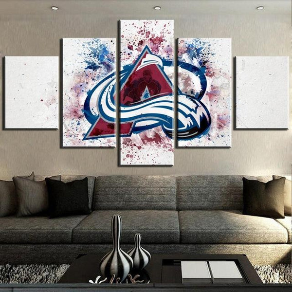NHL Colorado Avalanche Special Style 5 Panel Canvas