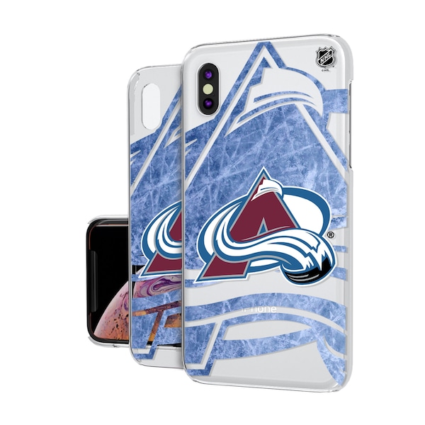 NHL Colorado Avalanche Clear Ice Phone Case