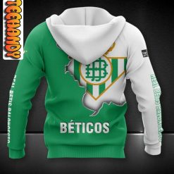 Alternative view of Real Betis Green White Pullover Hoodie V1