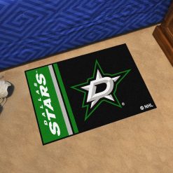 NHL Dallas Stars Black Green Rubber Doormat