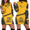 NHL Pittsburgh Penguins Yellow Women Hoodie Dress