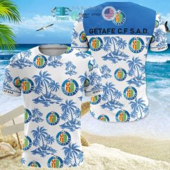 Getafe CF Coconut Tree White Blue T-Shirt