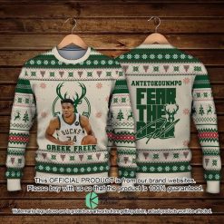 NCAA Virginia Cavaliers Giannis Antetokounmpo Ugly Christmas Sweater