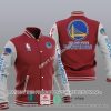 NBA Golden State Warriors Red Gray Baseball Jacket