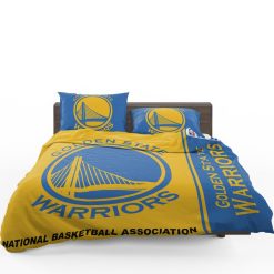 NBA Golden State Warriors Yellow Blue Bedding Set