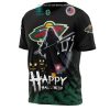 NHL Minnesota Wild Black Green Happy Halloween T-Shirt