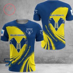 Hellas Verona FC Blue Yellow T-Shirt V2