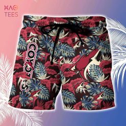 NHL Arizona Coyotes Blessed Obsessed Men Beach Shorts