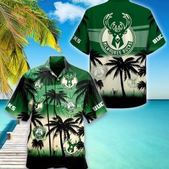 NCAA Virginia Cavaliers Green Palm Trees Hawaiian Shirt