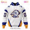 NHL Buffalo Sabres Custom Name Number Reverse Retro 2022 Jersey Zip Up Hoodie