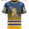 NHL Buffalo Sabres Custom Name Number Special Gradient Retro Jersey T-Shirt
