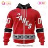 NHL Carolina Hurricanes Custom Name Number Reverse Retro 2022 Jersey Zip Up Hoodie