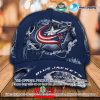 NHL Columbus Blue Jackets Custom Name Blue Classic Cap