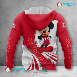 Alternative view of 1. FC Köln Custom Name Mickey Zip Up Hoodie