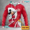 1. FSV Mainz 05 Custom Name Mickey Zip Up Hoodie