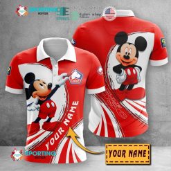 LOSC Lille Custom Name Mickey Polo Shirt