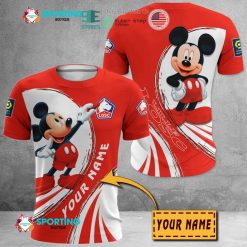 LOSC Lille Custom Name Mickey T-Shirt