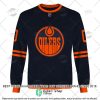 NHL Edmonton Oilers Custom Name Number 2022 Alternate Jersey Sweatshirt