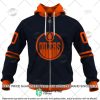 NHL Edmonton Oilers Custom Name Number 2022 Alternate Jersey Zip Up Hoodie