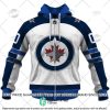 NHL Winnipeg Jets Custom Name Number 2022 Away Jersey Zip Up Hoodie